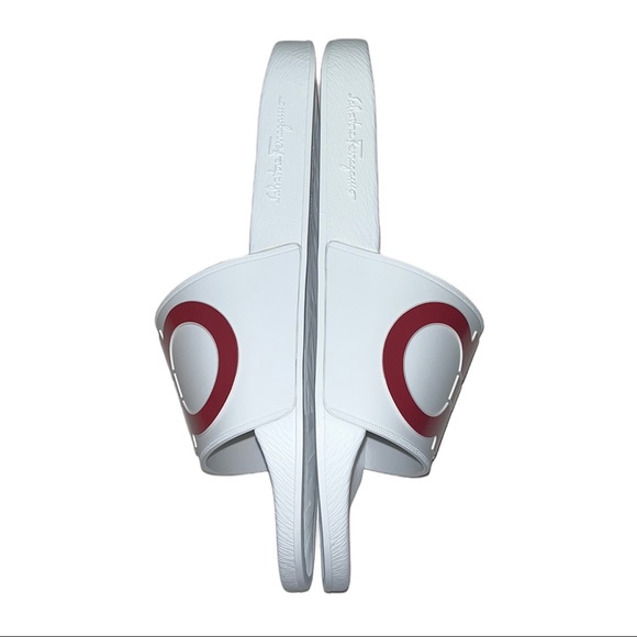 ⛔️ SOLD ⛔️ NEW Salvatore Ferragamo Men’s GROOVE 2 Gancini Pool Slides Sandals 10 - Picture 4 of 13